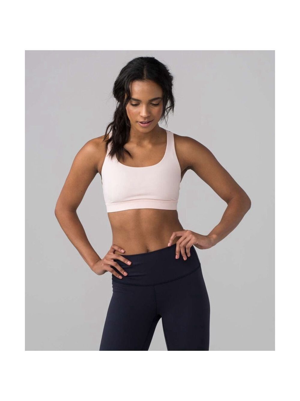 Lululemon Energy Sports Bra Light Pink Women's Size 6